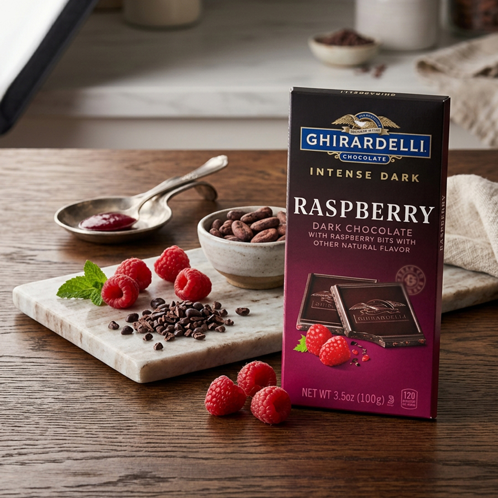 Ghirardelli Chocolate Bars - Raspberry Dark Chocolate Dark Chocolate