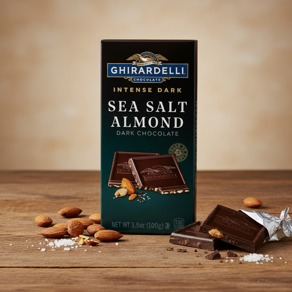 Ghirardelli Chocolate Bars - Sea Salt Almond Dark Chocolate