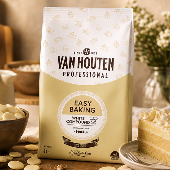 Van Houten Professional White Compound Easy Baking (Coin)
