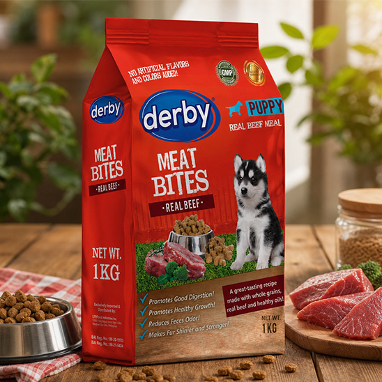 Derby Dry Dog Food Puppy (Meat Bites)
