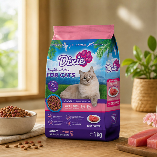 Dixie Dry Cat Food Adult (Tuna Flavor)