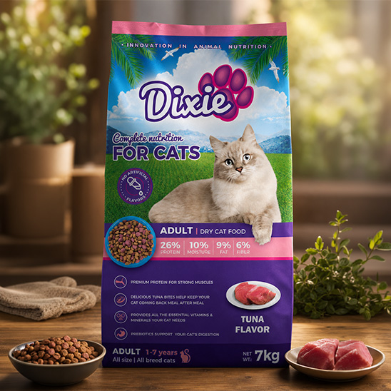 Dixie Dry Cat Food Adult (Tuna Flavor)