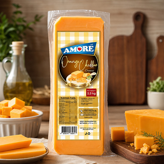 Amore Orange Cheddar Cheese
