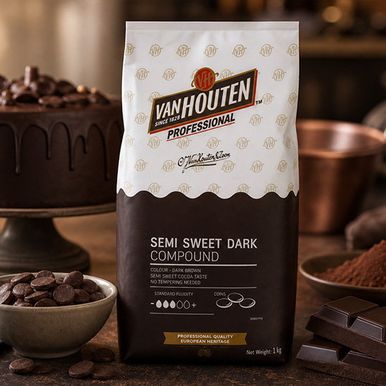 Van Houten Professional Semi Sweet Dark Compound
